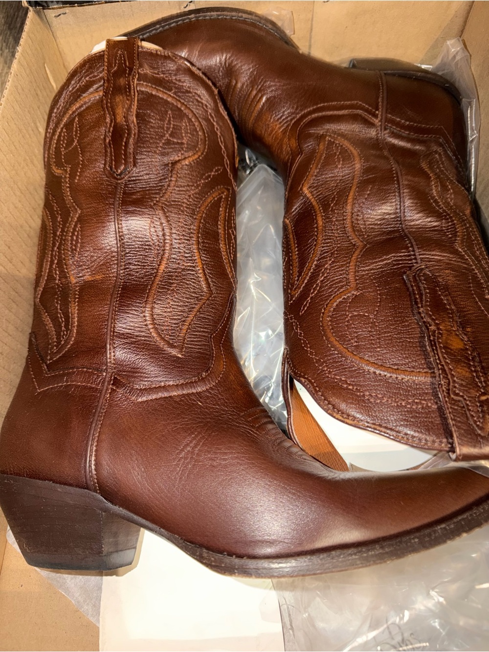 Dan Post Women's Brown Western Leather Boots
